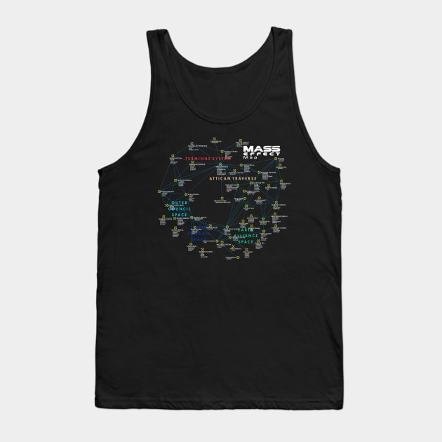 mass effect map Tank Top by AlonaGraph